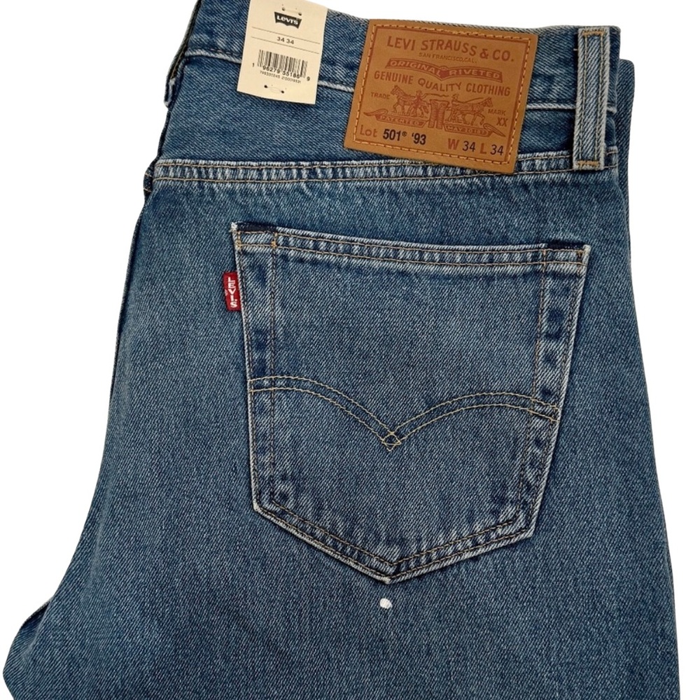 Levi’s 501® ‘93 Straight Jeans – W34 L34 | Distressed Medium Wash | New with Tag